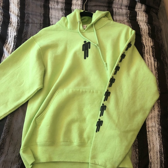 Billie eilish neon green hoodie Clearance